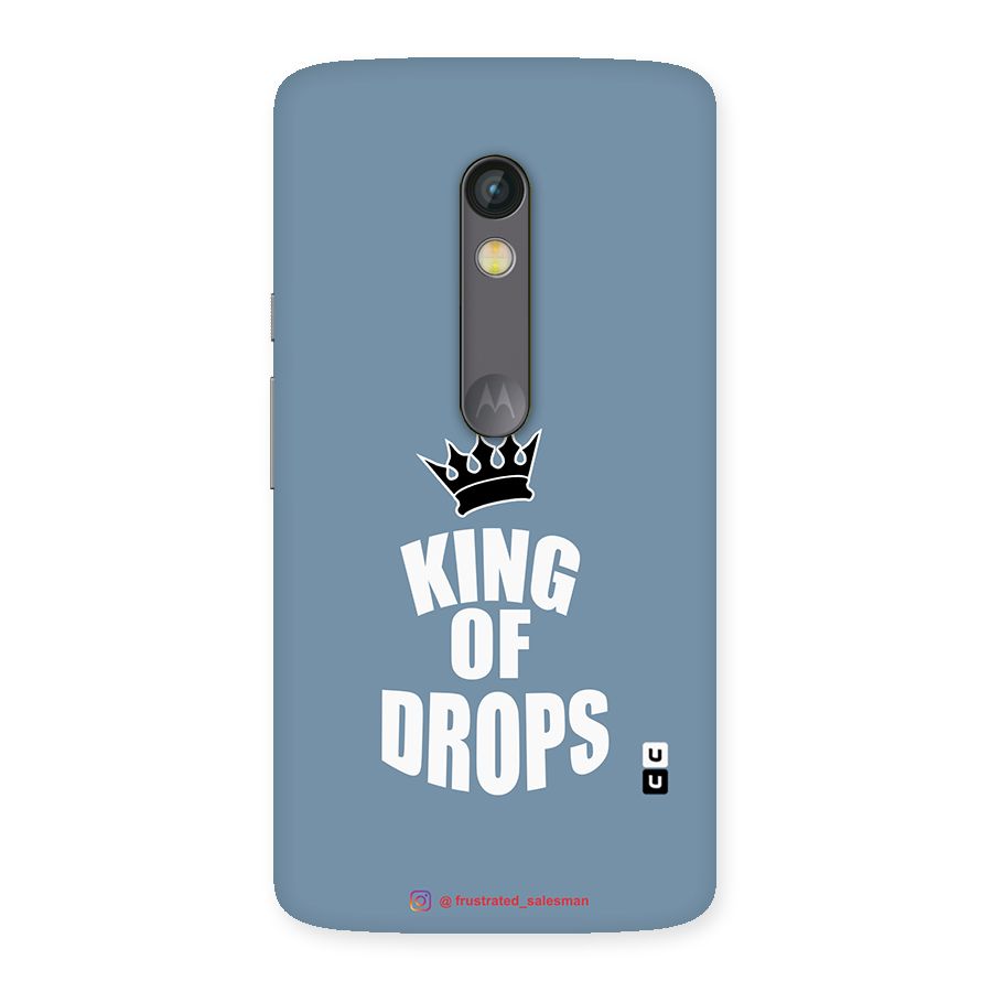 King of Drops Mustard SteelBlue Back Case for Moto X Play