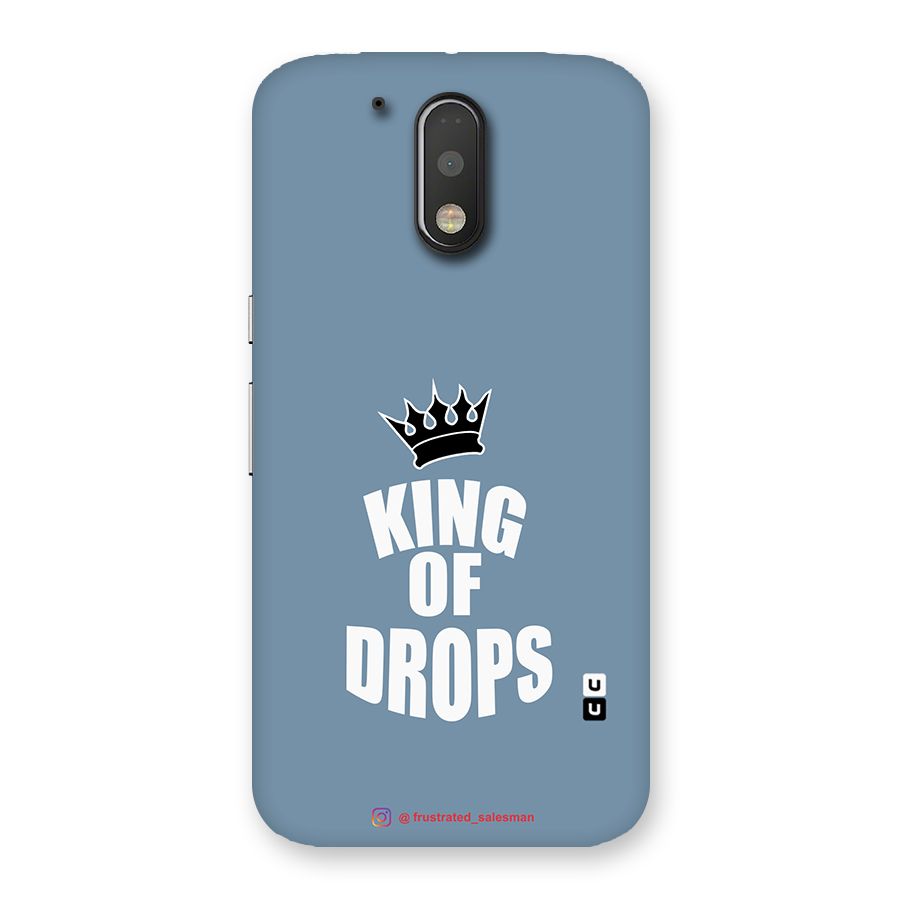 King of Drops Mustard SteelBlue Back Case for Motorola Moto G4