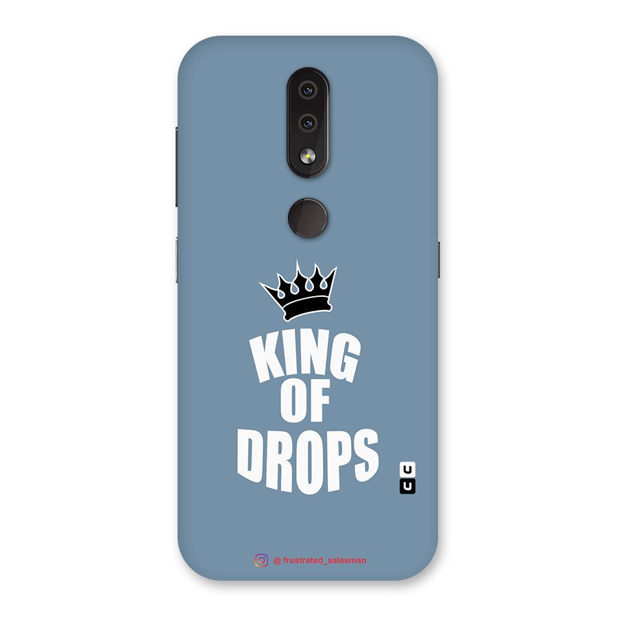 King of Drops Mustard SteelBlue Back Case for Nokia 4.2