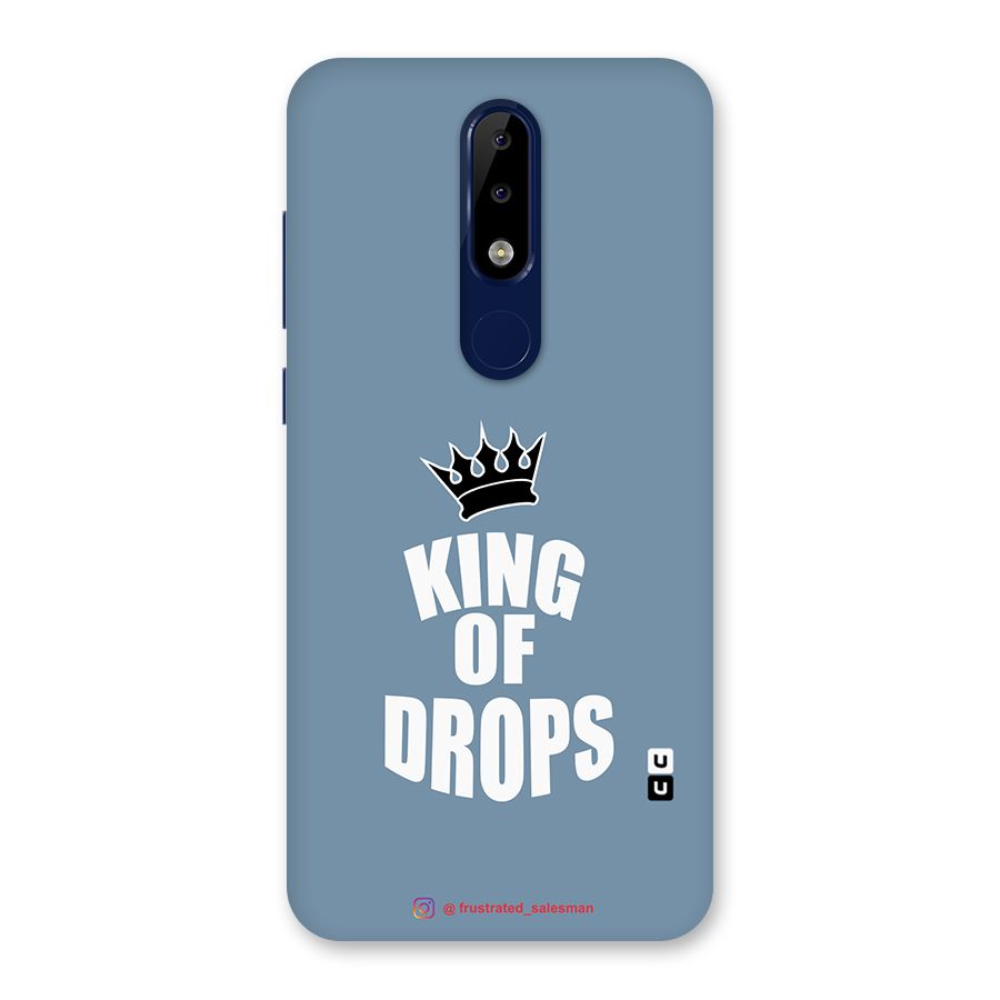 King of Drops Mustard SteelBlue Back Case for Nokia 5.1 Plus