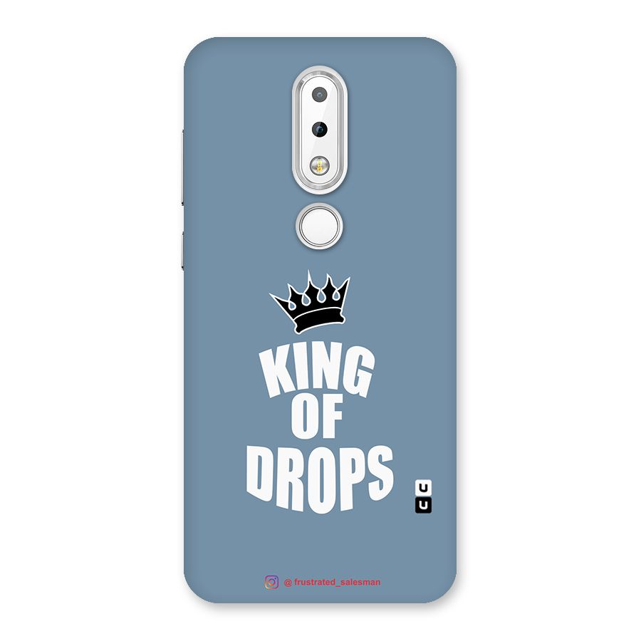 King of Drops Mustard SteelBlue Back Case for Nokia 6.1 Plus
