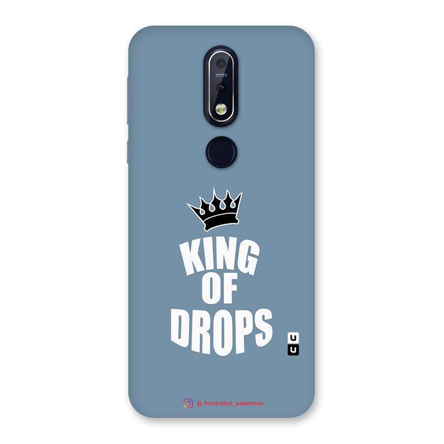 King of Drops Mustard SteelBlue Back Case for Nokia 7.1