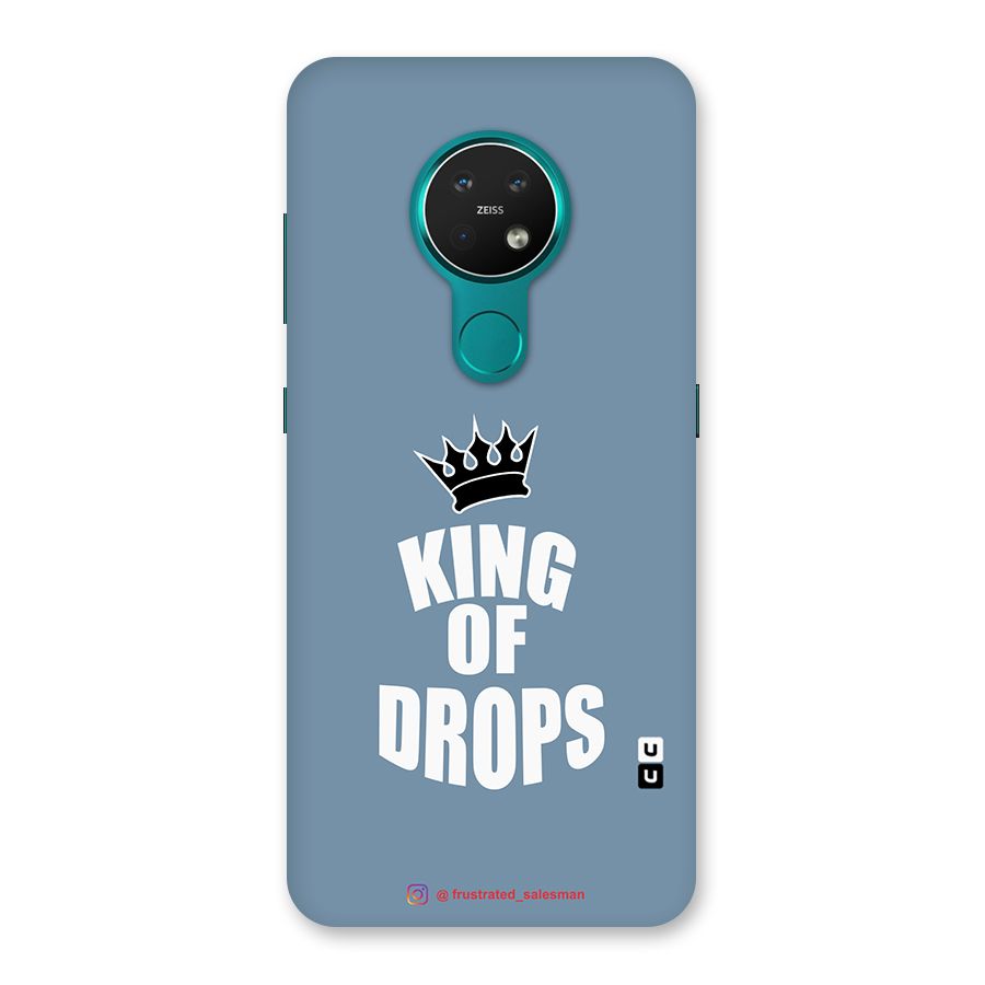 King of Drops Mustard SteelBlue Back Case for Nokia 7.2