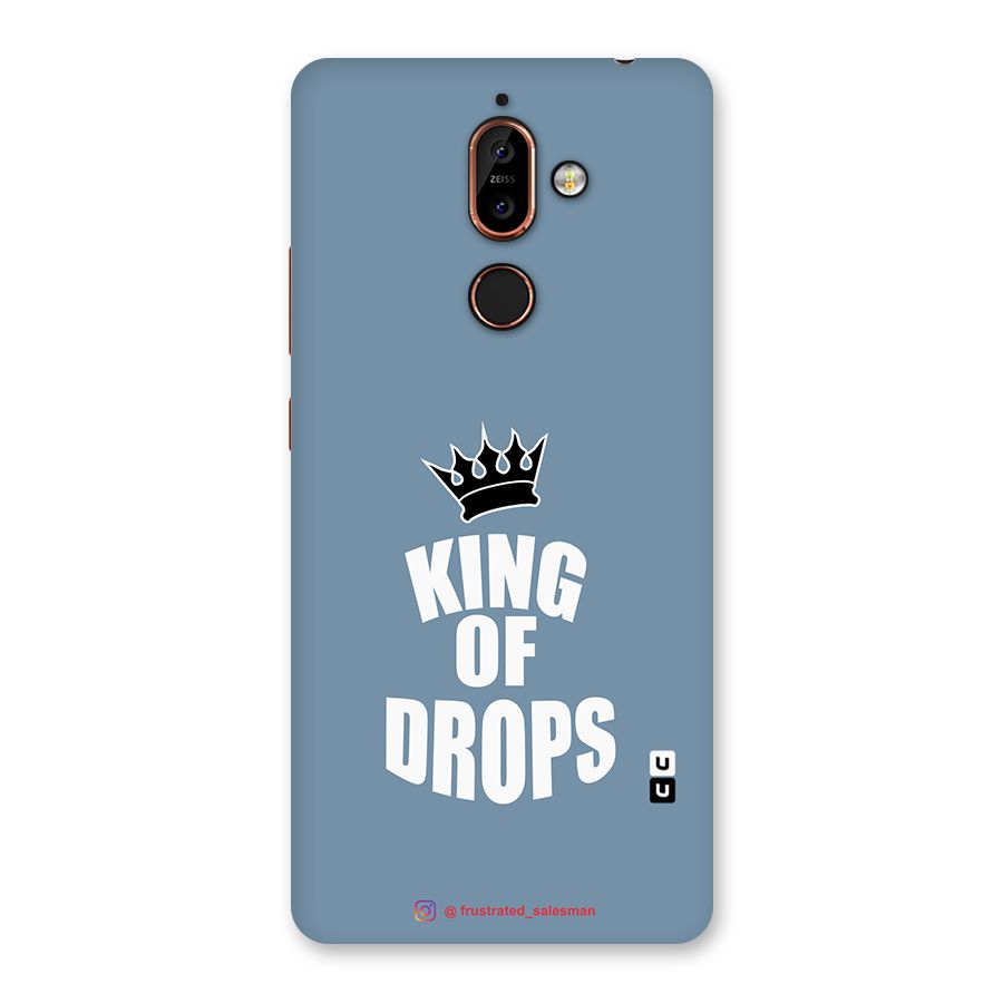King of Drops Mustard SteelBlue Back Case for Nokia 7 Plus