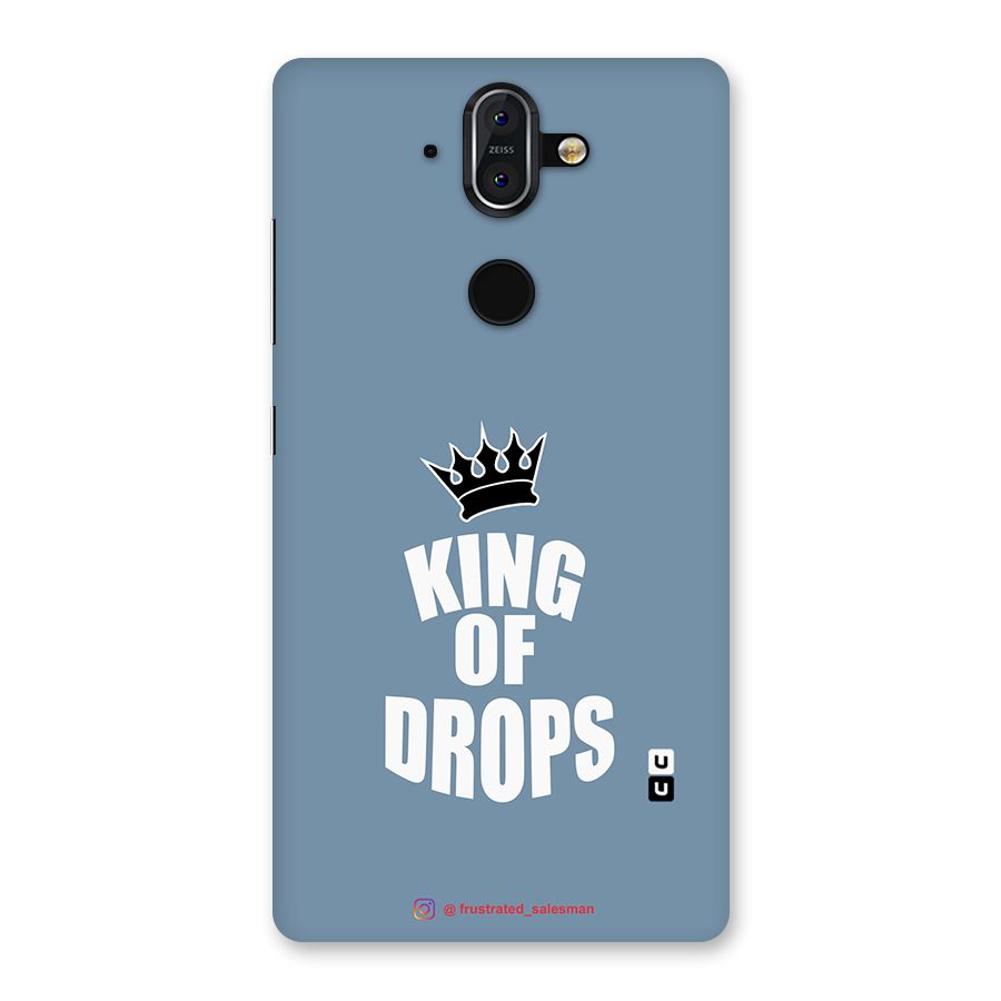 King of Drops Mustard SteelBlue Back Case for Nokia 8 Sirocco