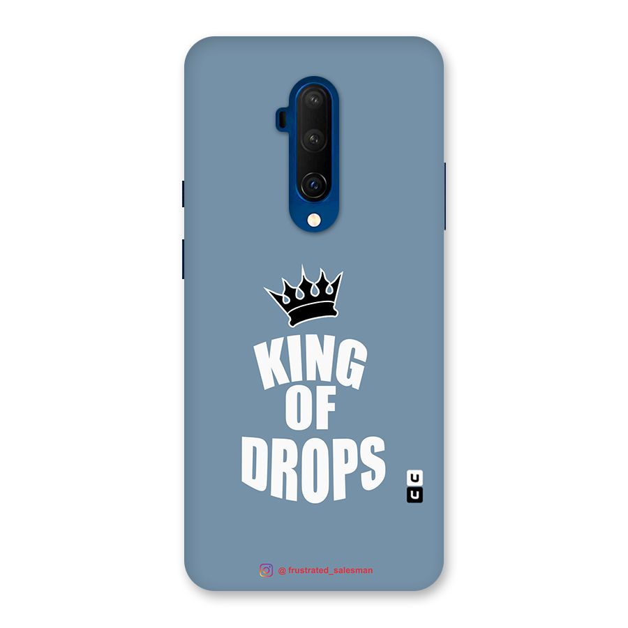 King of Drops Mustard SteelBlue Glass Back Case for OnePlus 7T Pro
