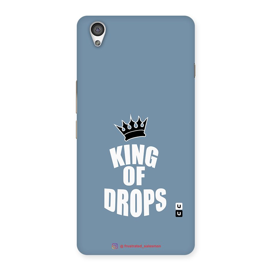 King of Drops Mustard SteelBlue Back Case for OnePlus X