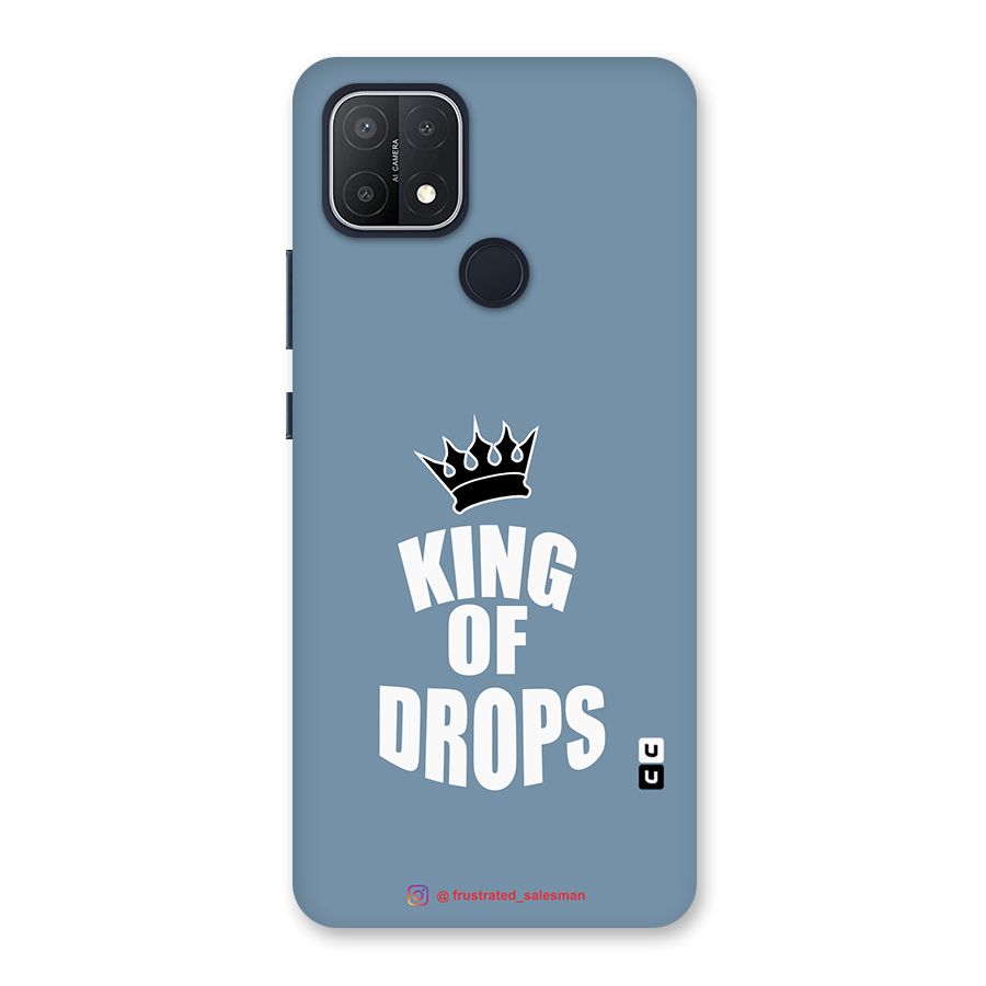 King of Drops Mustard SteelBlue Back Case for Oppo A15s