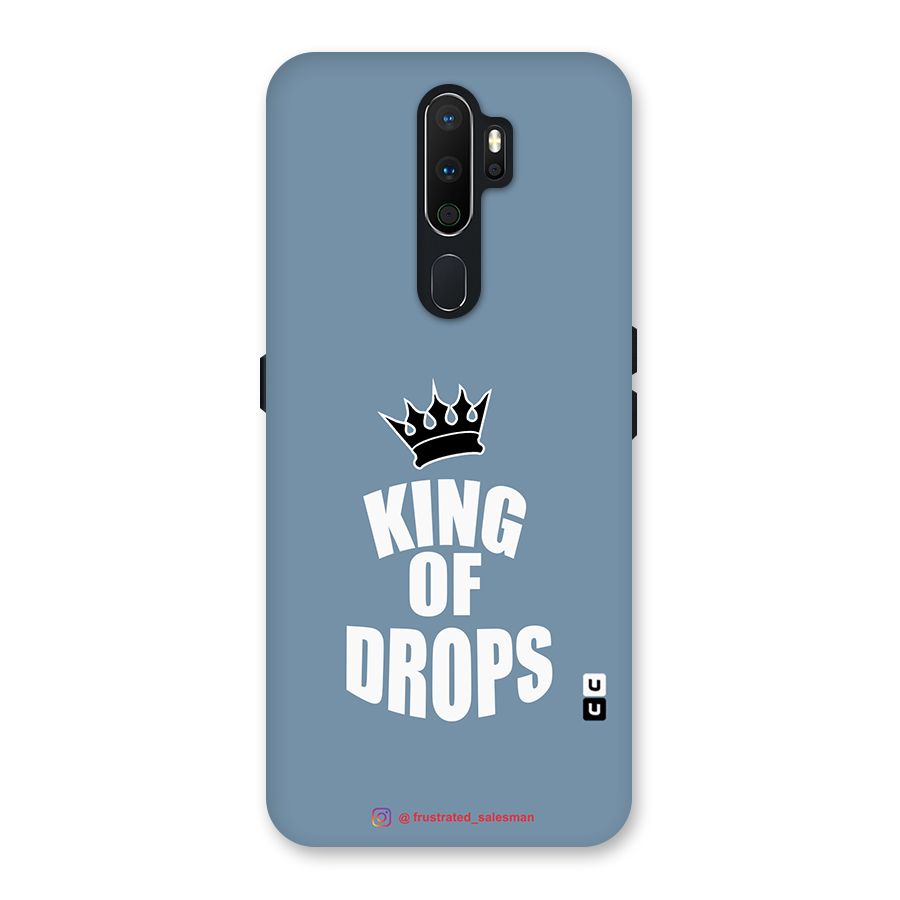 King of Drops Mustard SteelBlue Back Case for Oppo A5 (2020)
