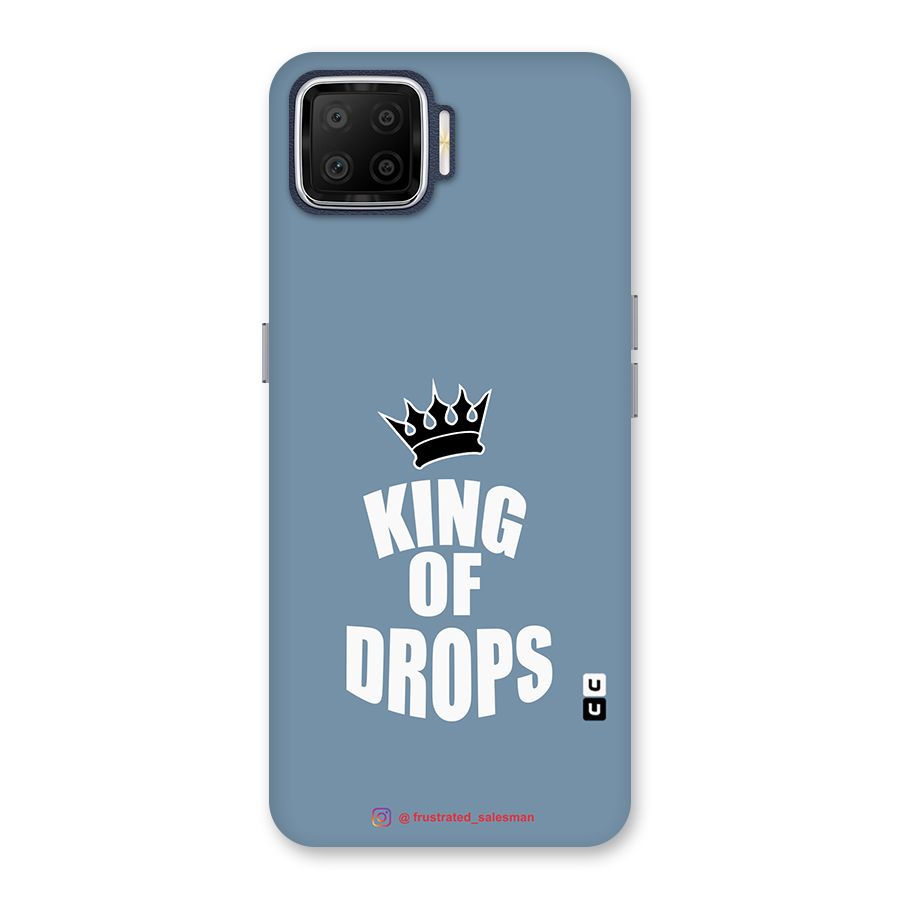 King of Drops Mustard SteelBlue Back Case for Oppo F17
