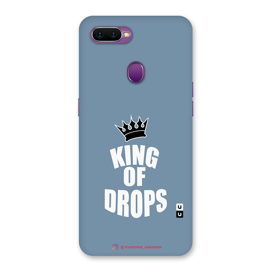 King of Drops Mustard SteelBlue Back Case for Oppo F9