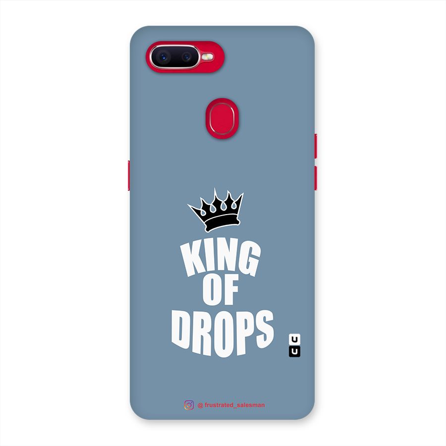 King of Drops Mustard SteelBlue Back Case for Oppo F9 Pro