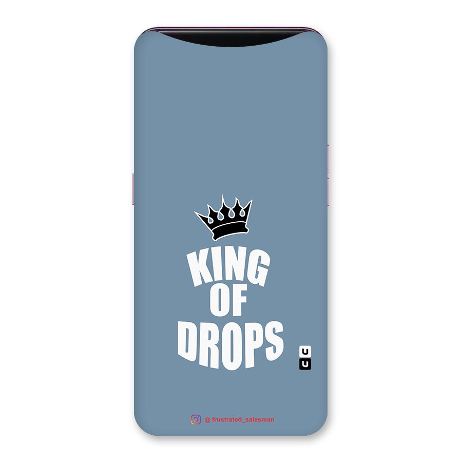 King of Drops Mustard SteelBlue Back Case for Oppo Find X