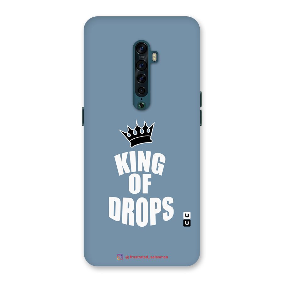King of Drops Mustard SteelBlue Back Case for Oppo Reno2