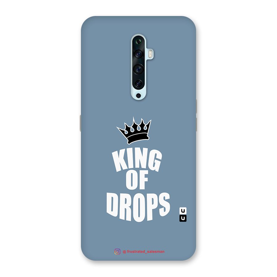 King of Drops Mustard SteelBlue Glass Back Case for Oppo Reno2 Z