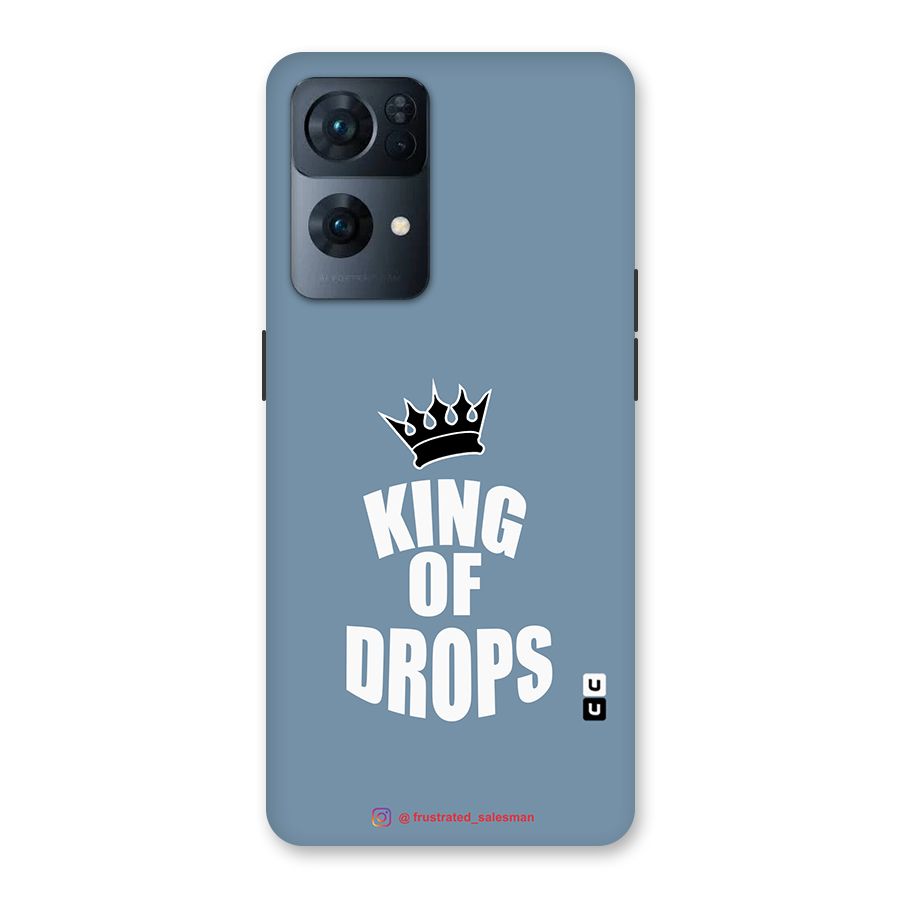 King of Drops Mustard SteelBlue Back Case for Oppo Reno7 Pro 5G