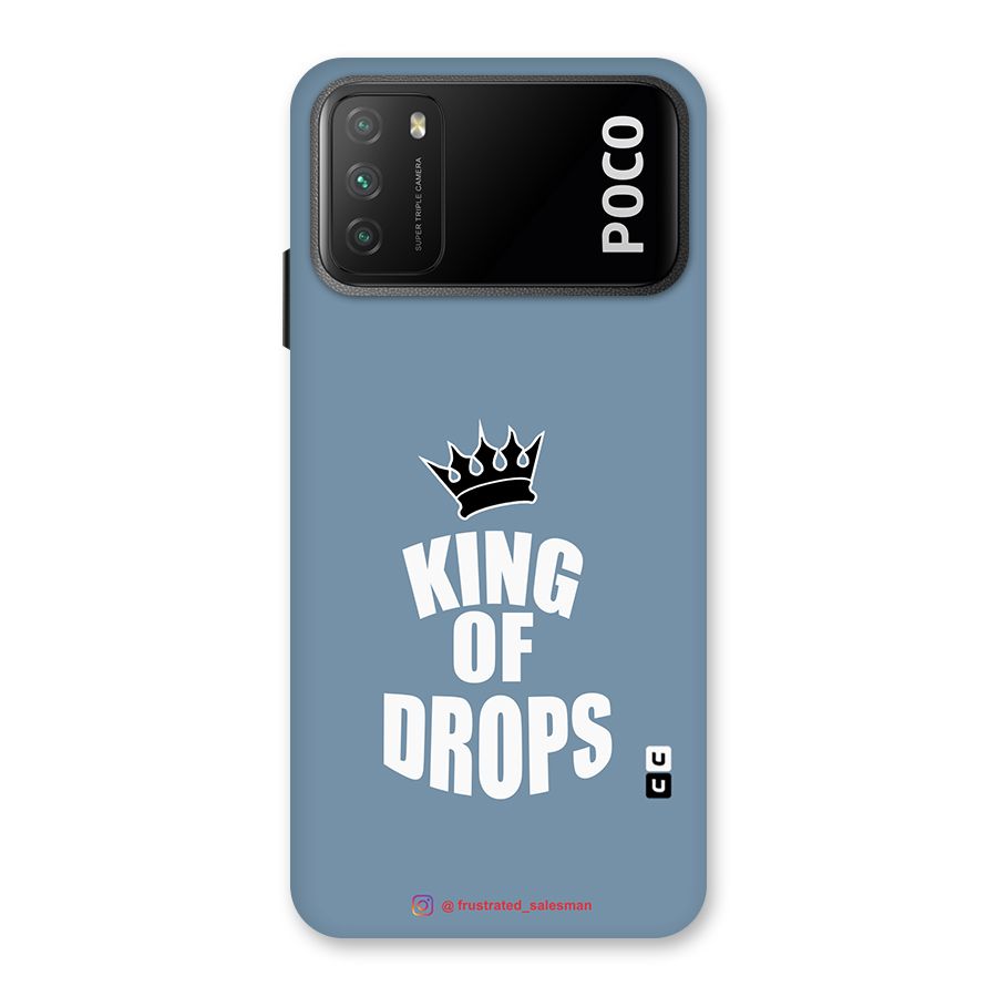 King of Drops Mustard SteelBlue Back Case for Poco M3
