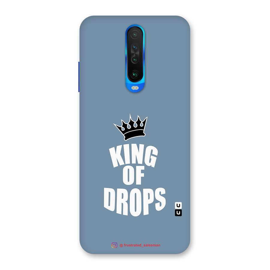 King of Drops Mustard SteelBlue Back Case for Poco X2