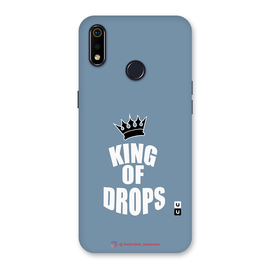 King of Drops Mustard SteelBlue Back Case for Realme 3i