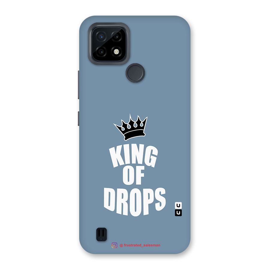 King of Drops Mustard SteelBlue Back Case for Realme C21