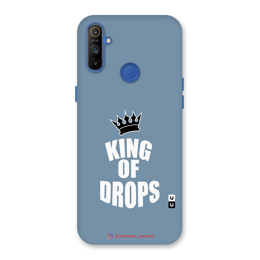 King of Drops Mustard SteelBlue Back Case for Realme Narzo 10A