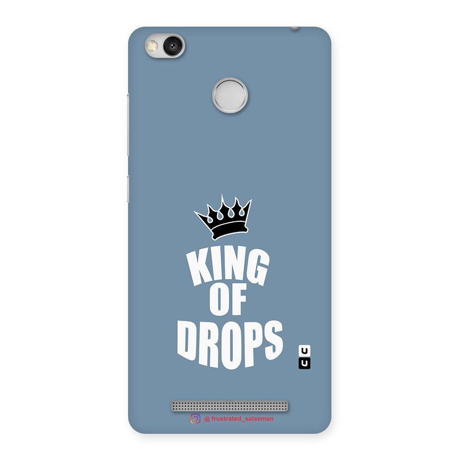 King of Drops Mustard SteelBlue Back Case for Redmi 3S Prime