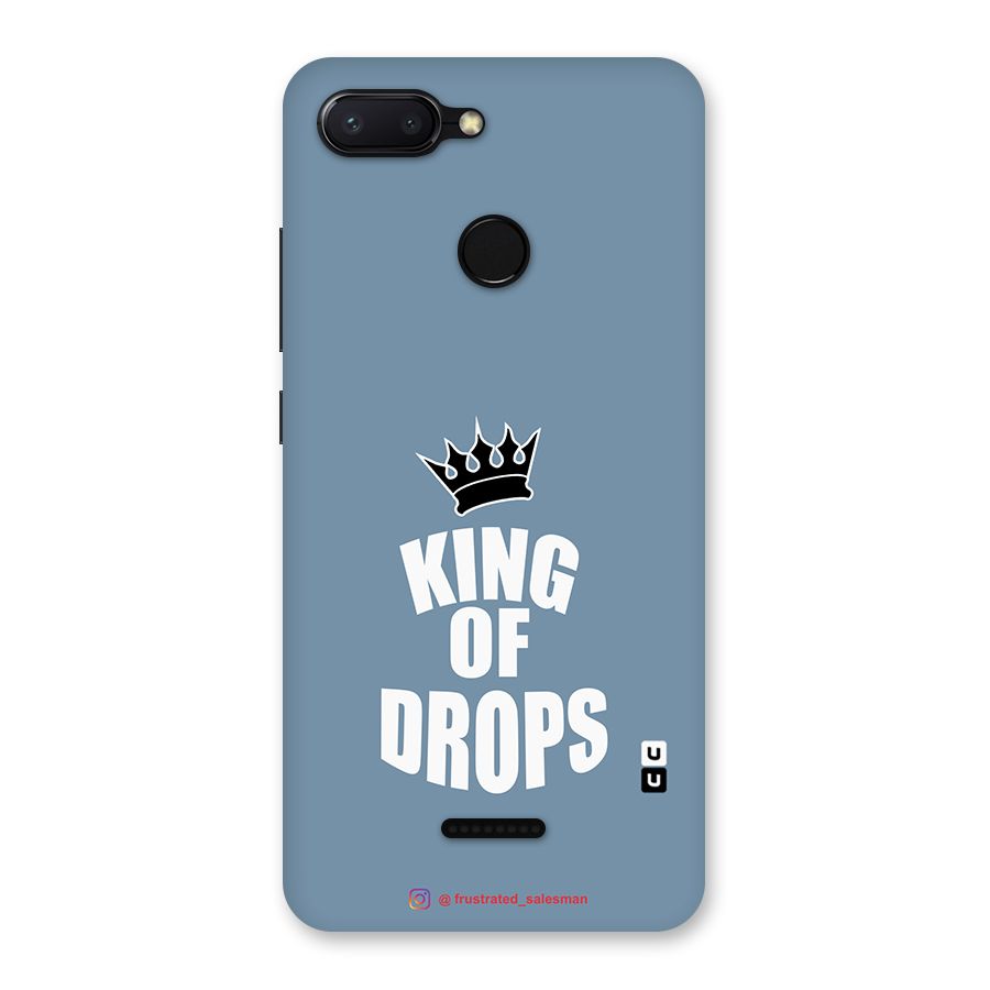King of Drops Mustard SteelBlue Back Case for Redmi 6