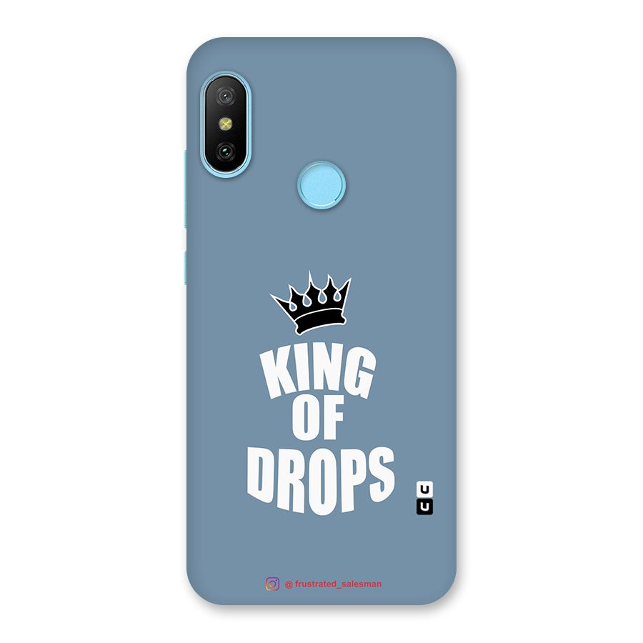 King of Drops Mustard SteelBlue Back Case for Redmi 6 Pro