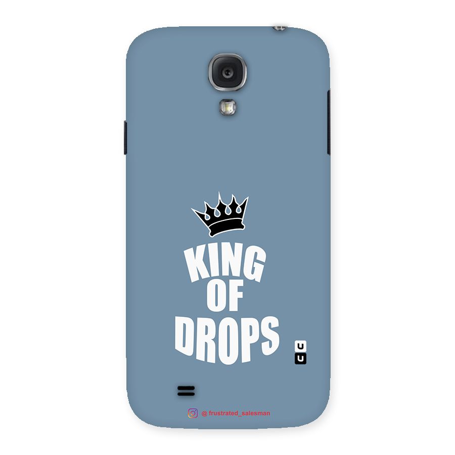 King of Drops Mustard SteelBlue Back Case for Samsung Galaxy S4