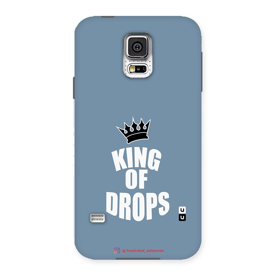 King of Drops Mustard SteelBlue Back Case for Samsung Galaxy S5