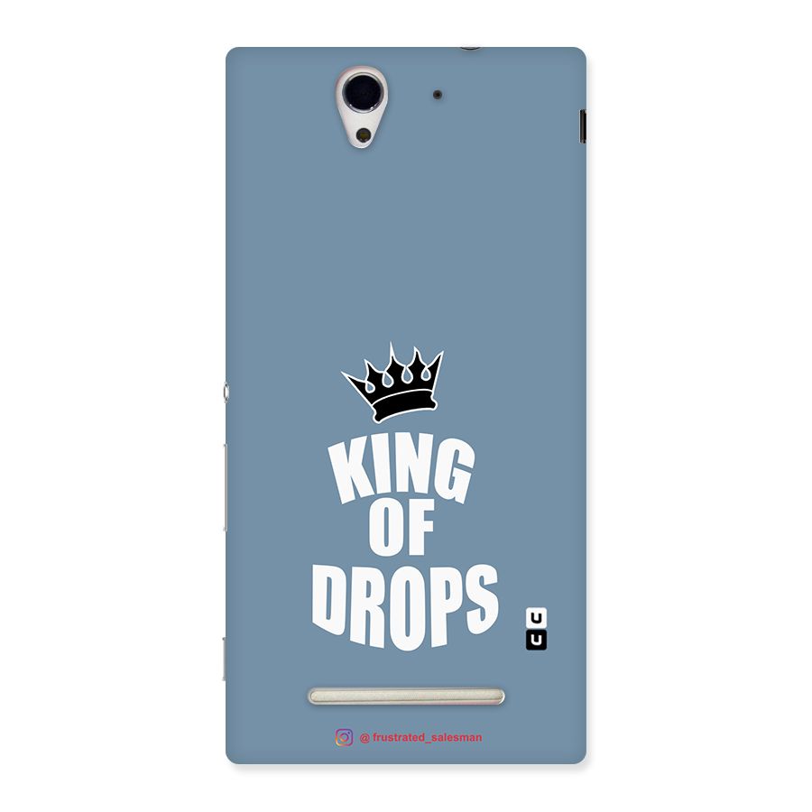 King of Drops Mustard SteelBlue Back Case for Sony Xperia C3