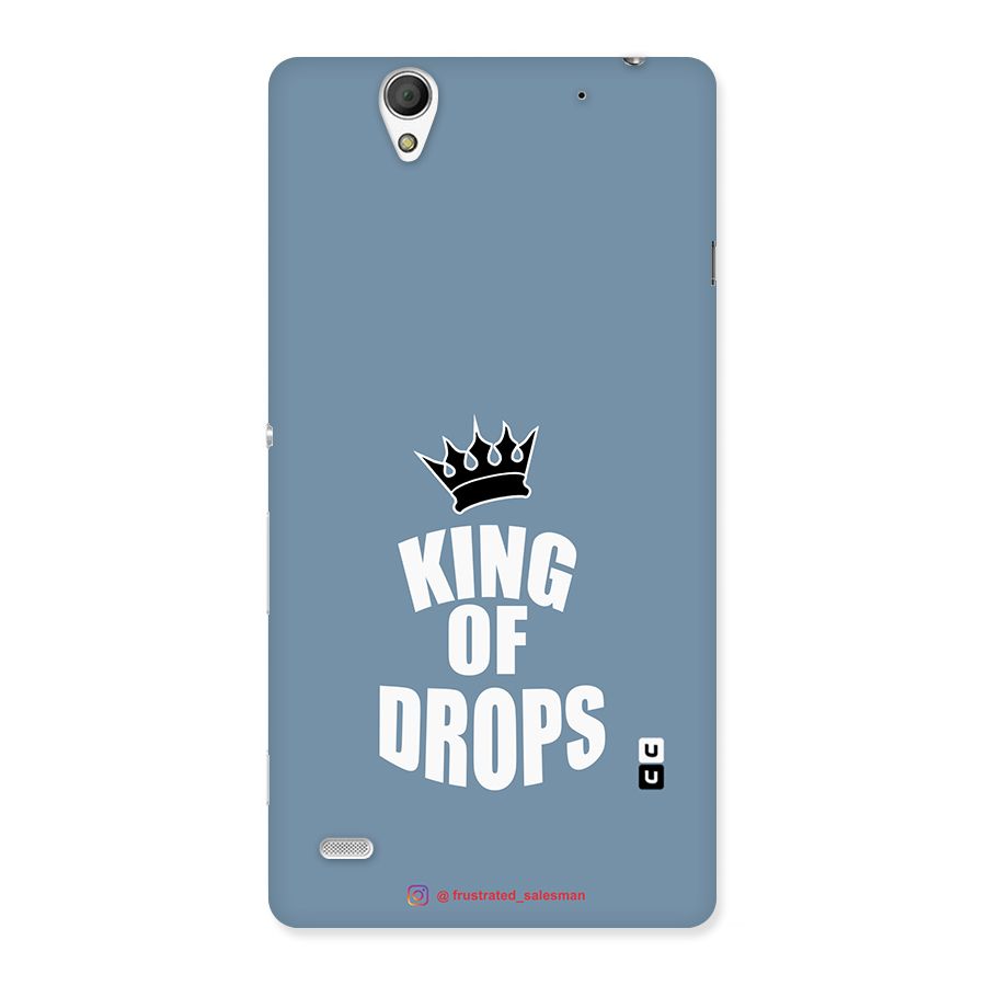 King of Drops Mustard SteelBlue Back Case for Sony Xperia C4