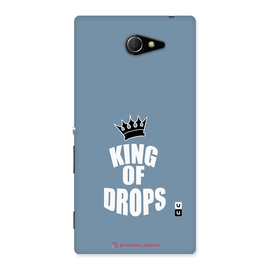 King of Drops Mustard SteelBlue Back Case for Sony Xperia M2