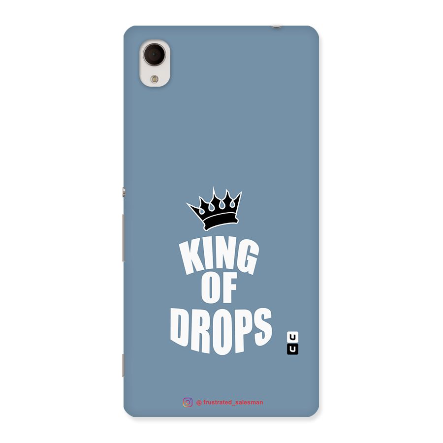 King of Drops Mustard SteelBlue Back Case for Sony Xperia M4