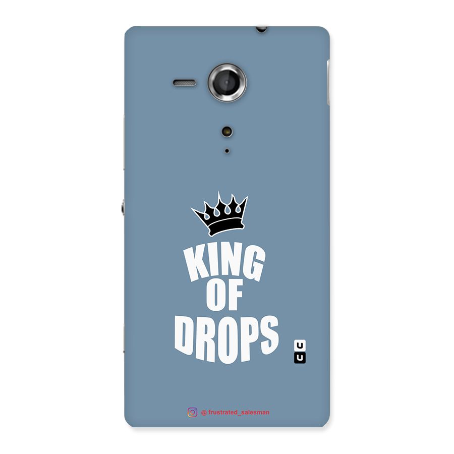 King of Drops Mustard SteelBlue Back Case for Sony Xperia SP