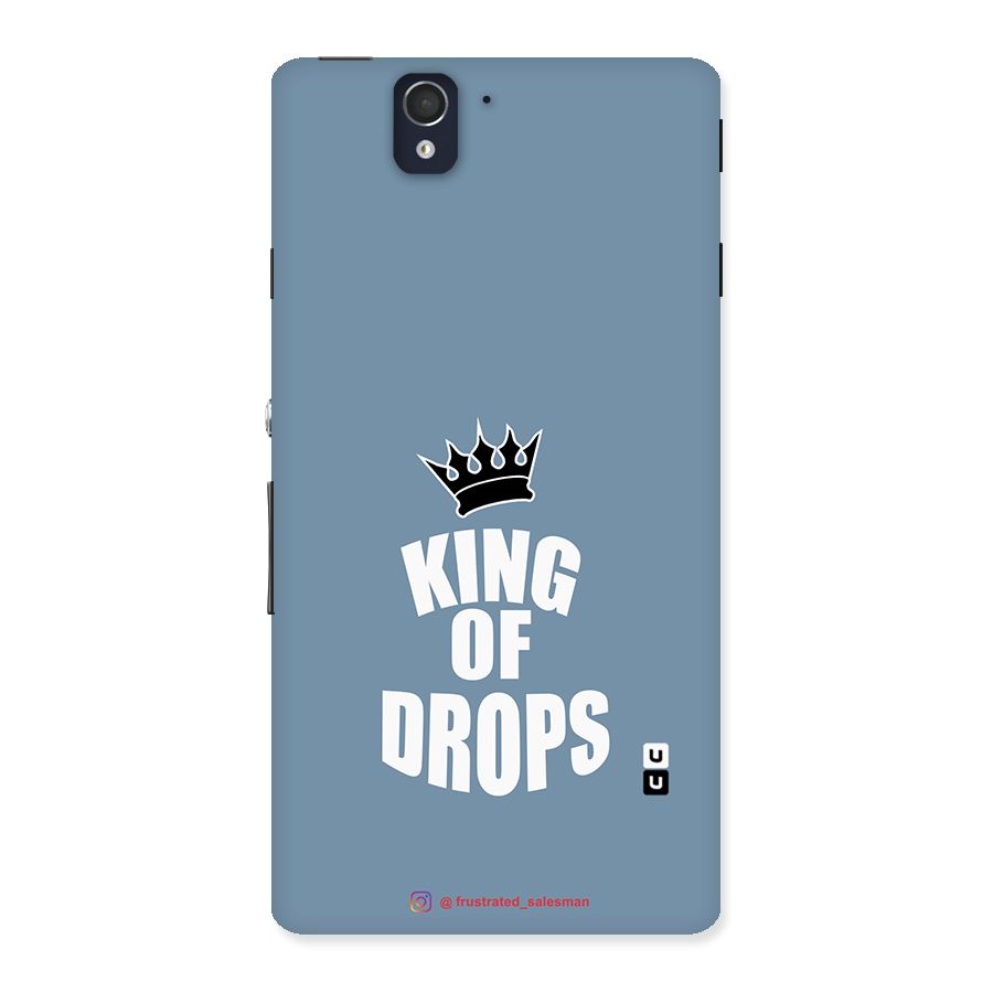 King of Drops Mustard SteelBlue Back Case for Sony Xperia Z