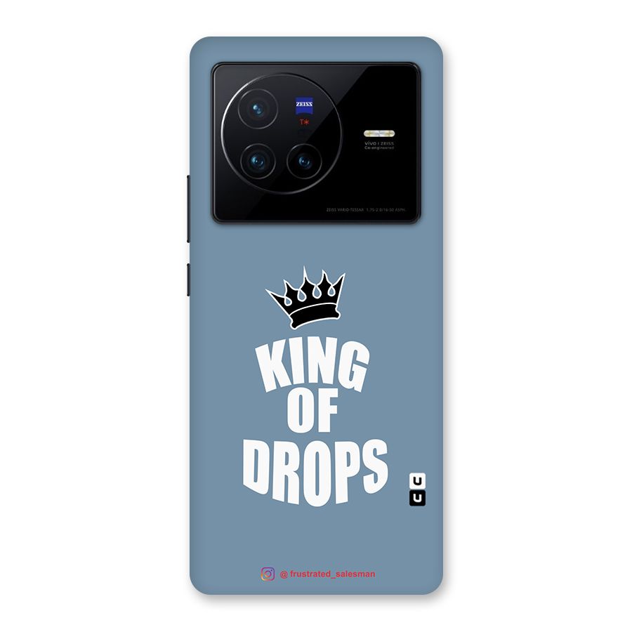 King of Drops Mustard SteelBlue Back Case for Vivo X80