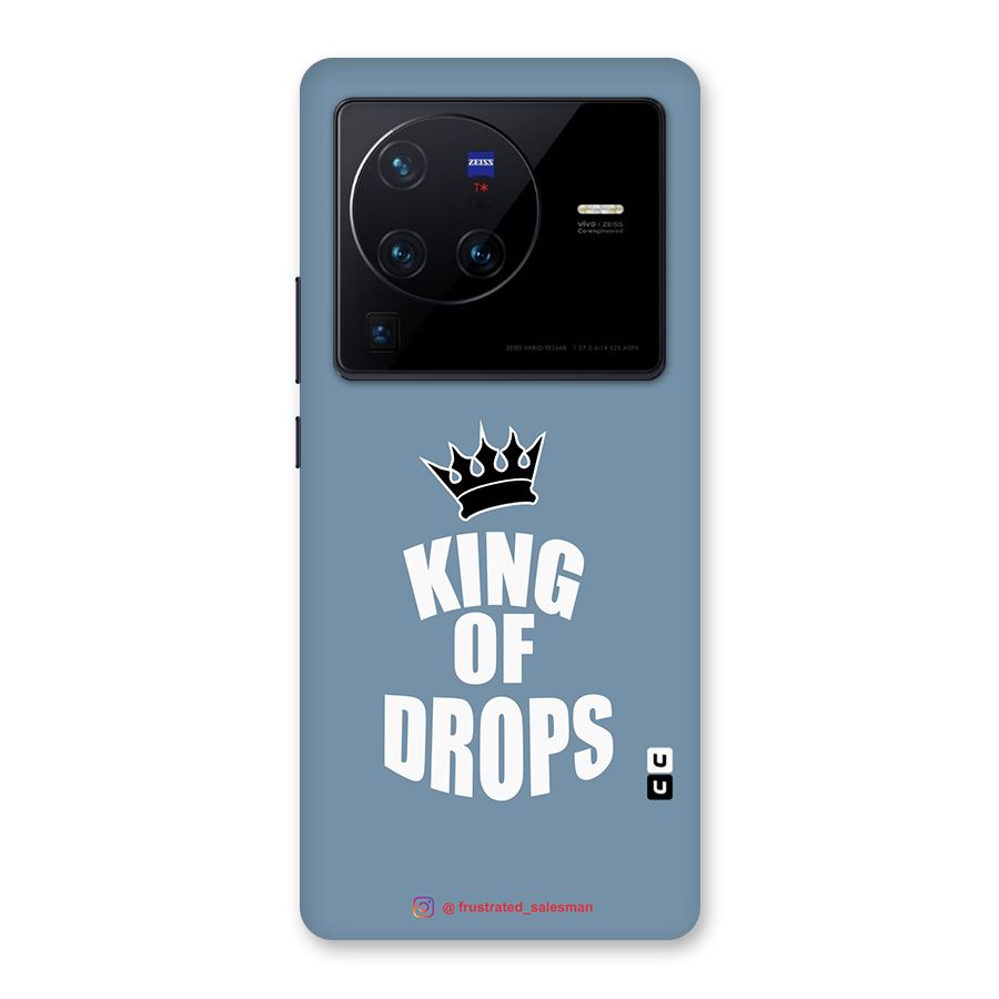 King of Drops Mustard SteelBlue Back Case for Vivo X80 Pro