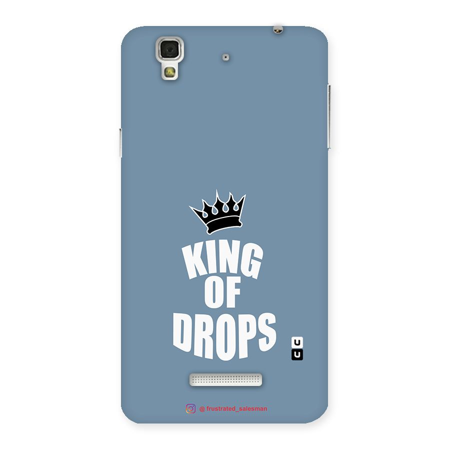 King of Drops Mustard SteelBlue Back Case for YU Yureka Plus