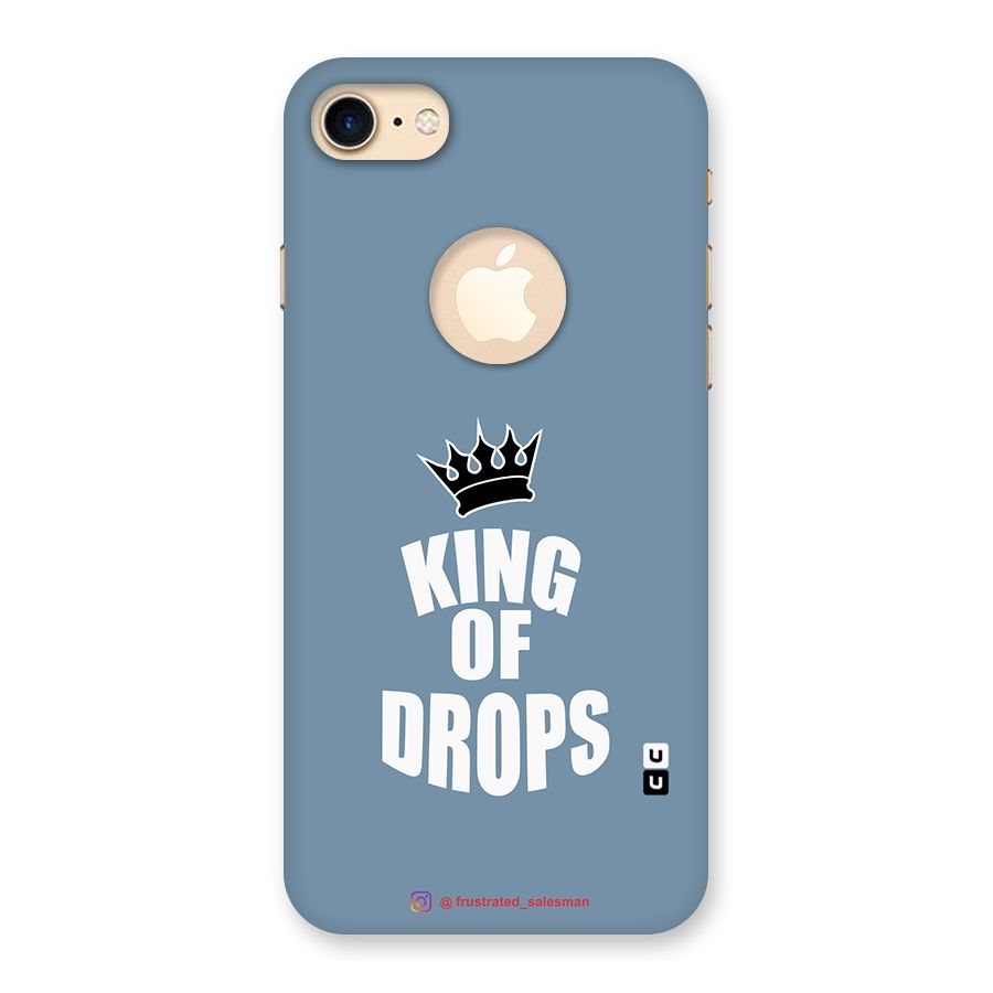 King of Drops Mustard SteelBlue Back Case for iPhone 7 Logo Cut