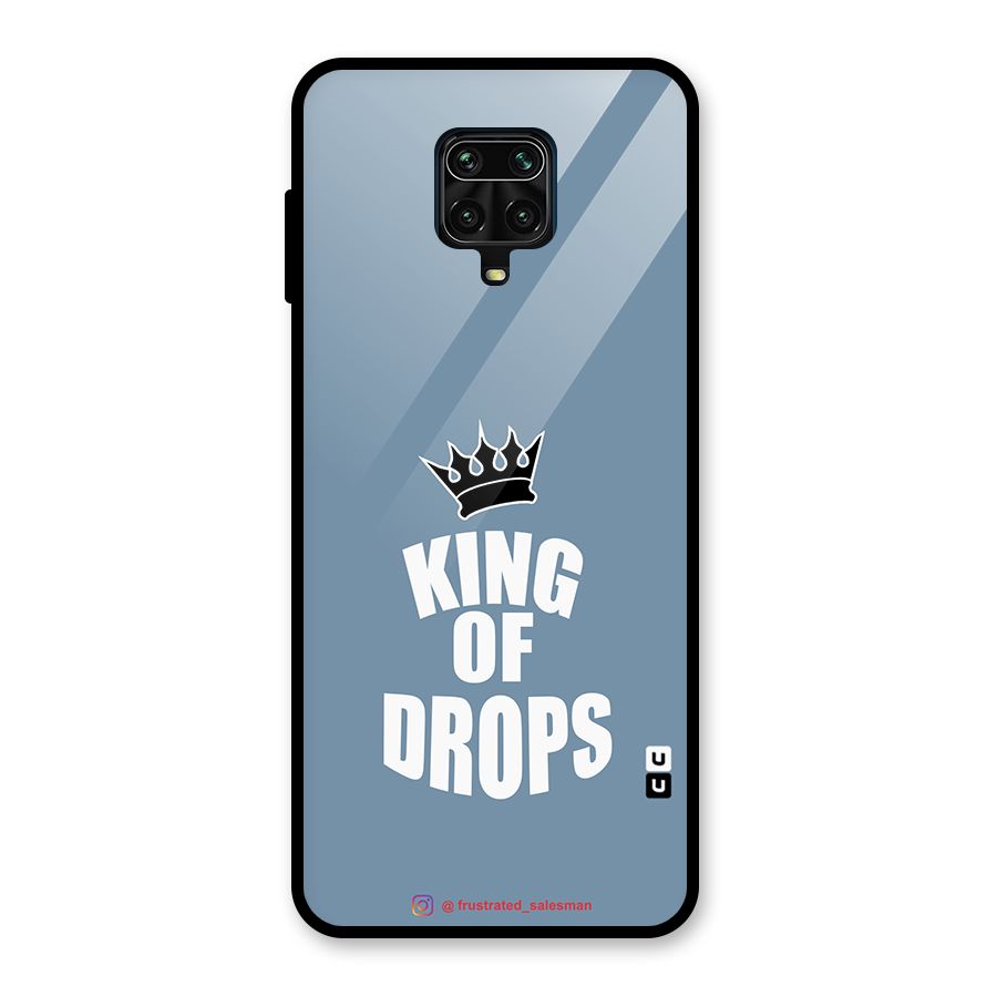 King of Drops Mustard SteelBlue Glass Back Case for Redmi Note 10 Lite