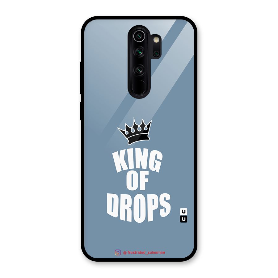 King of Drops Mustard SteelBlue Glass Back Case for Redmi Note 8 Pro