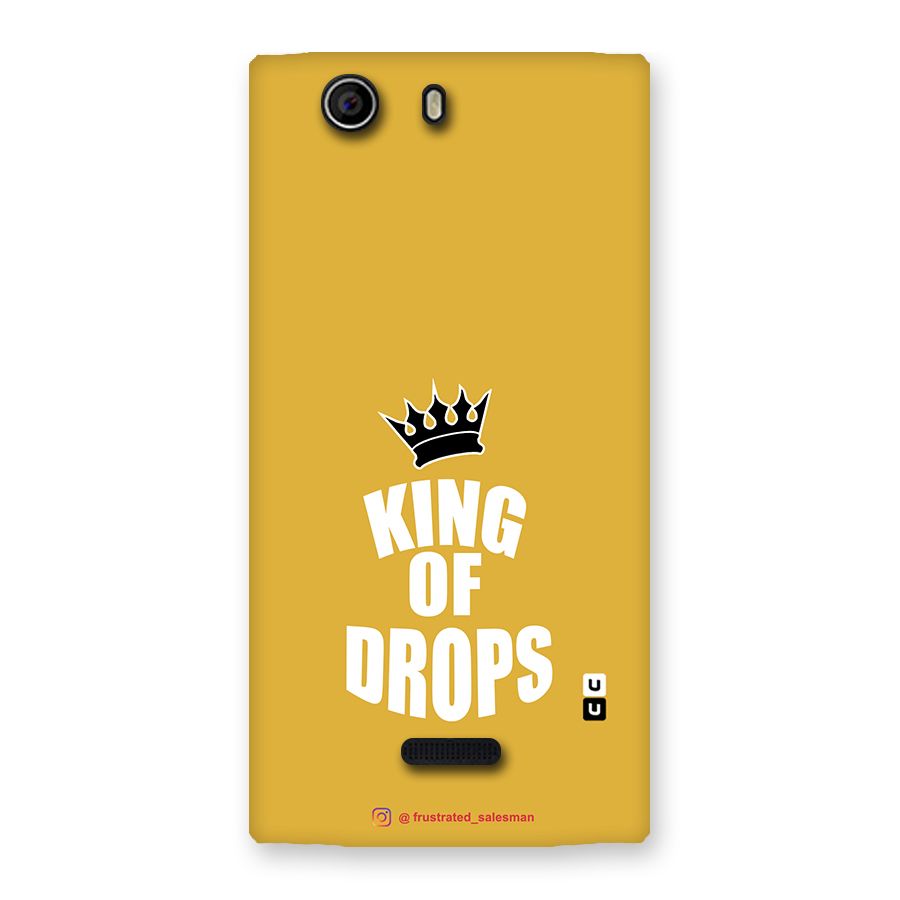 King of Drops Mustard Yellow Back Case for Canvas Nitro 2 E311