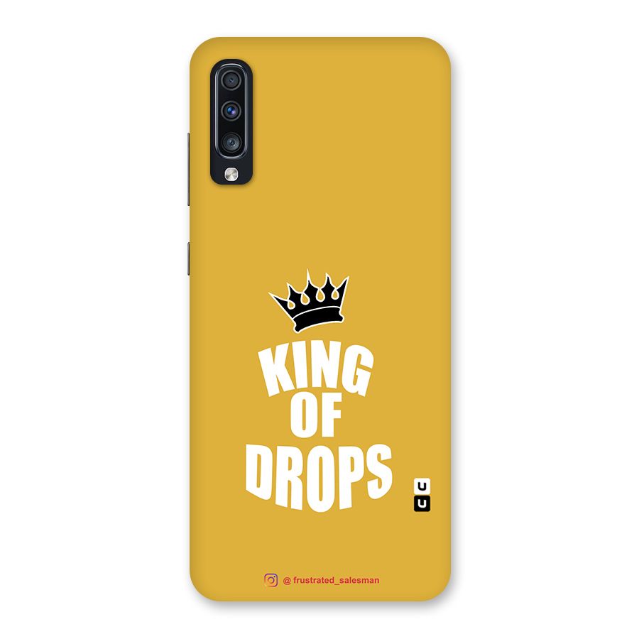 King of Drops Mustard Yellow Back Case for Galaxy A70