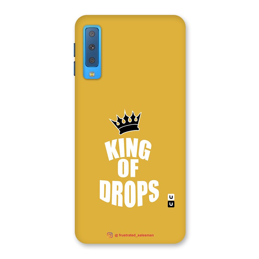 King of Drops Mustard Yellow Back Case for Galaxy A7 (2018)