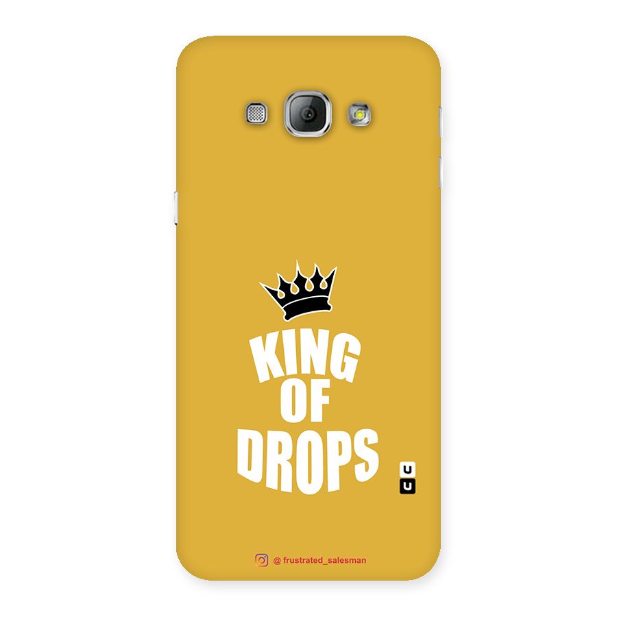 King of Drops Mustard Yellow Back Case for Galaxy A8