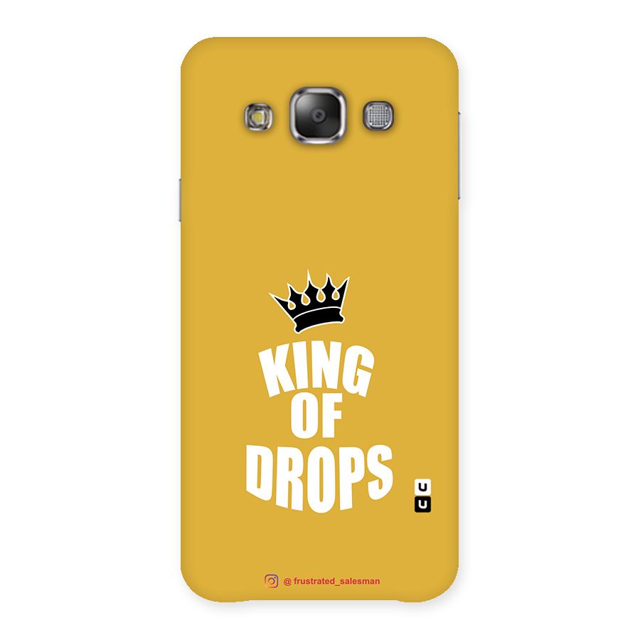 King of Drops Mustard Yellow Back Case for Galaxy E7