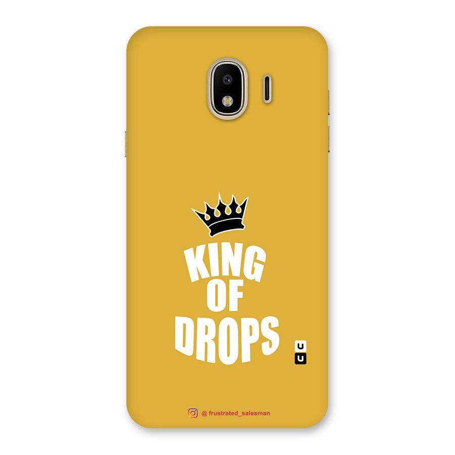 King of Drops Mustard Yellow Back Case for Galaxy J4
