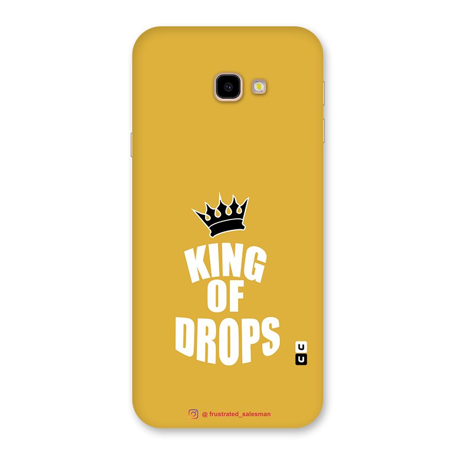 King of Drops Mustard Yellow Back Case for Galaxy J4 Plus