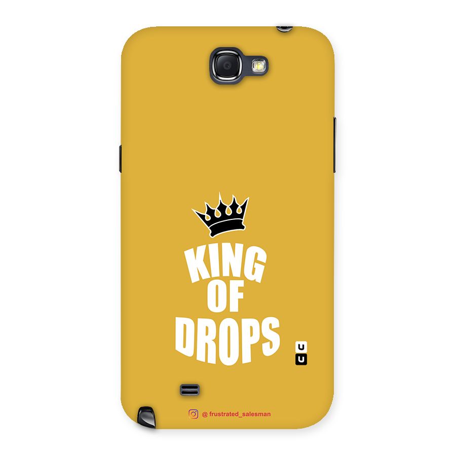 King of Drops Mustard Yellow Back Case for Galaxy Note 2